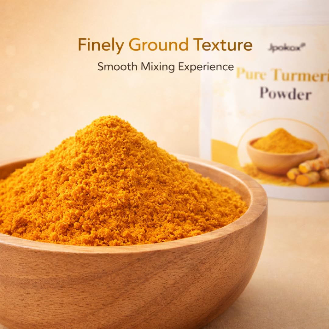 Jpokox Turmeric Powder | Turmeric Powder Organic | Turmericc Powder for Skin | turmeric Root | Powder For Men & Women | (Pack 1)