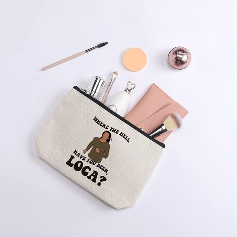 kdxpbpz Twilight Gifts for Women, Twilight Saga Cosmetic Bag, Where The Hell Have You Been Loca, Twilight Merchandise, Travel Toiletry Makeup Organizer Zipper Pouch Twilight Merch