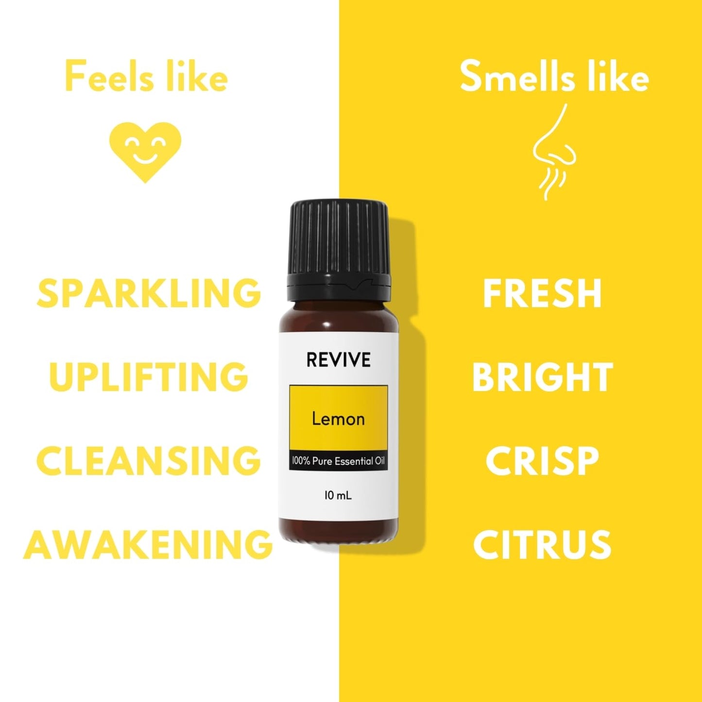 Lemon Essential Oil 30mL by Revive Essential Oils - 100% Pure Therapeutic Grade, for Diffuser, Humidifier, Massage, Aromatherapy, Skin & Hair Care