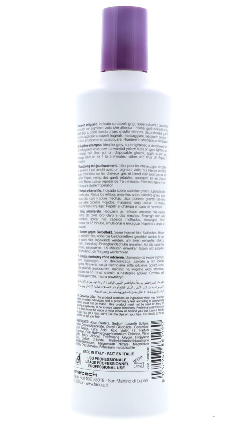 Fanola No Yellow Shampoo Bundle with No Yellow Mask