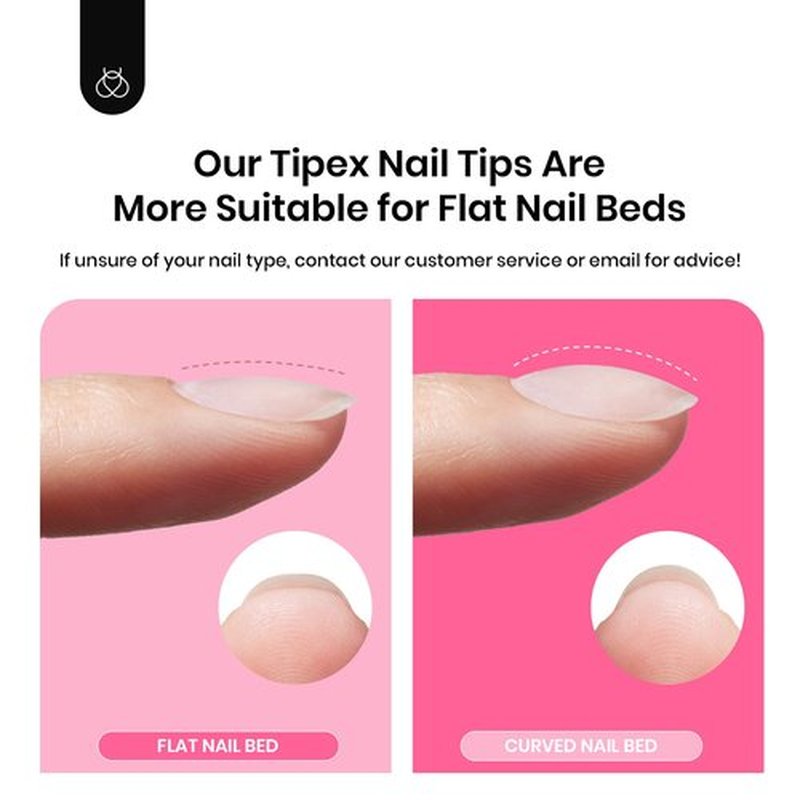 Beetles Gel Polish Tipex Gel Nail Kit Long Coffin C Curved Nail Tips 120 Pcs Pre Building Fake Nails with Uv Nail Glue, LED Nail Lamp, Base Coat, Nail File - Thick Acrylic Nail Set for Flat Nails