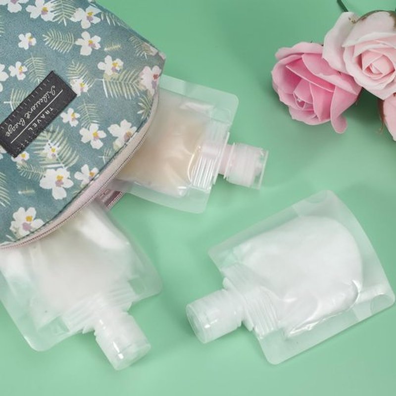 ASEVAT 9pack Leak Proof Empty Squeeze Pouches Refillable Travel Size Containers liquid travel pouches for Travel TSA Approved Travel Pouches for Toiletries for Lotion