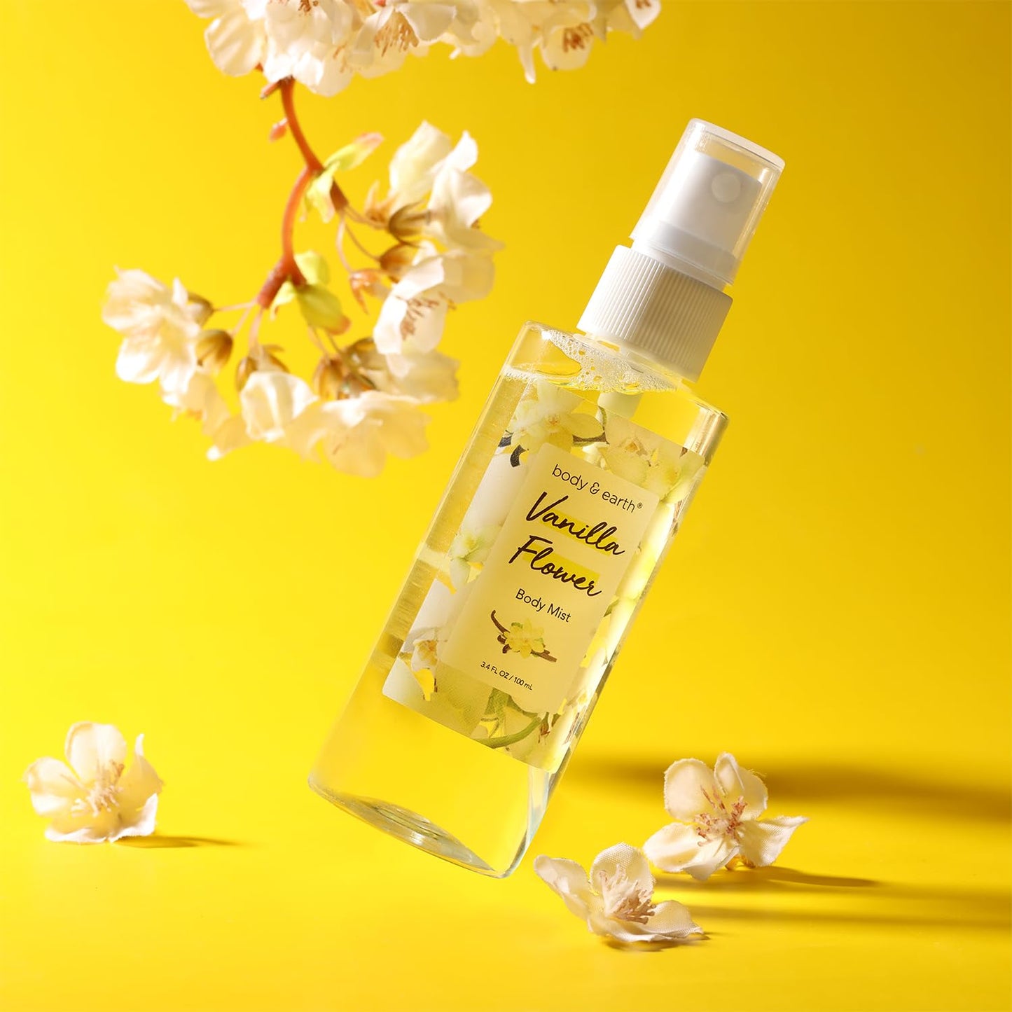 BODY & EARTH Body Mist Gift Set - Vanilla Spa Gifts for Women, Perfume, Body Lotion, and Body Scrub - Perfect Birthday Gifts for Moms, and Special Occasions,Unique Gift Ideas for Her