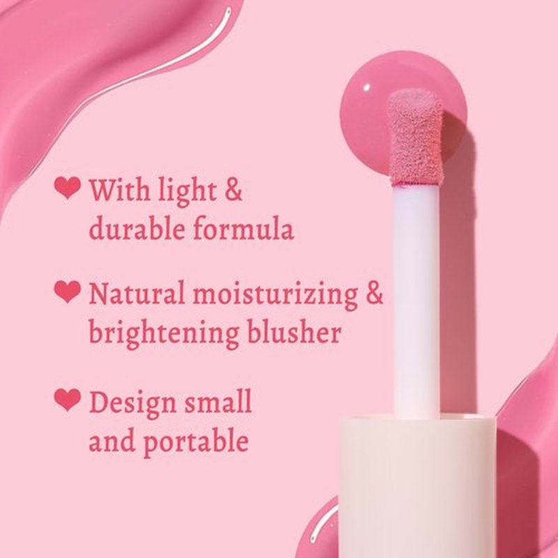 UCANBE Liquid Matte Blush Makeup for Cheeks, Highly Pigmented, Long Lasting, Anti-scratch, Natural-Looking, Daily Use Makeup Blush Suitable for Women Girls(04 Coral)