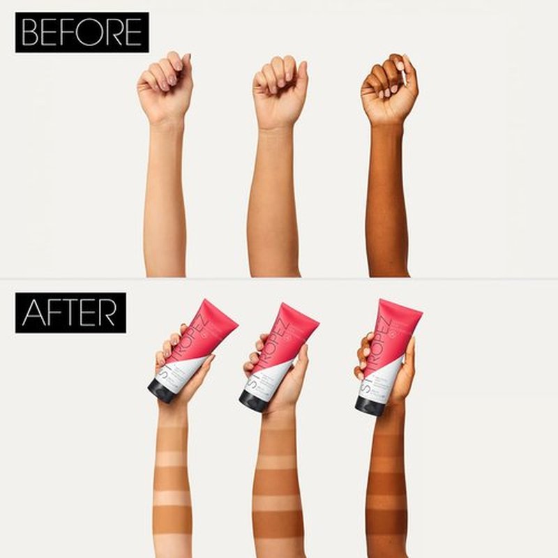 St.Tropez Gradual Tan Watermelon, Daily Firming Lotion, Hydrating Self Tan Moisturizer, 5 Skincare Benefits, Vegan, Natural & Cruelty Free, 6.7 Fl Oz