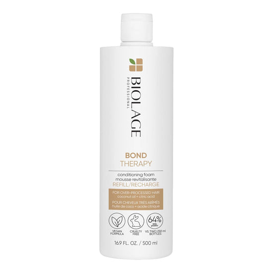 Biolage Bond Therapy Conditioning Foam - Builds Bonds & Reduces Breakage, Paraben & Sulfate-Free, Salon Professional Conditioner