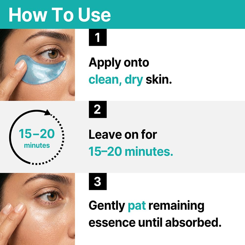 CISL SEOUL Korean PDRN Eye Patches for Puffy Eyes and Dark Circles - Caffeine & Copper Peptides Under Eye Mask for Wrinkles & Fine Lines - Deep Nightly Repair, No-Slip Hydrogel (30 Pairs)