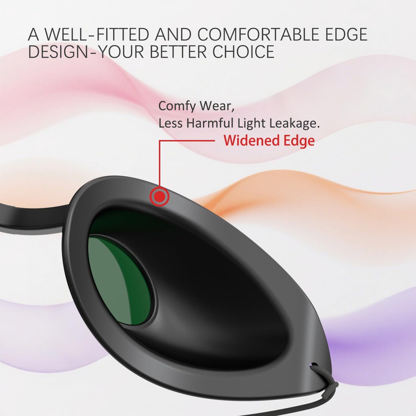 Karono Flexible UV Tanning Bed Eye Protection Goggles Eye Shields 200-2000nm