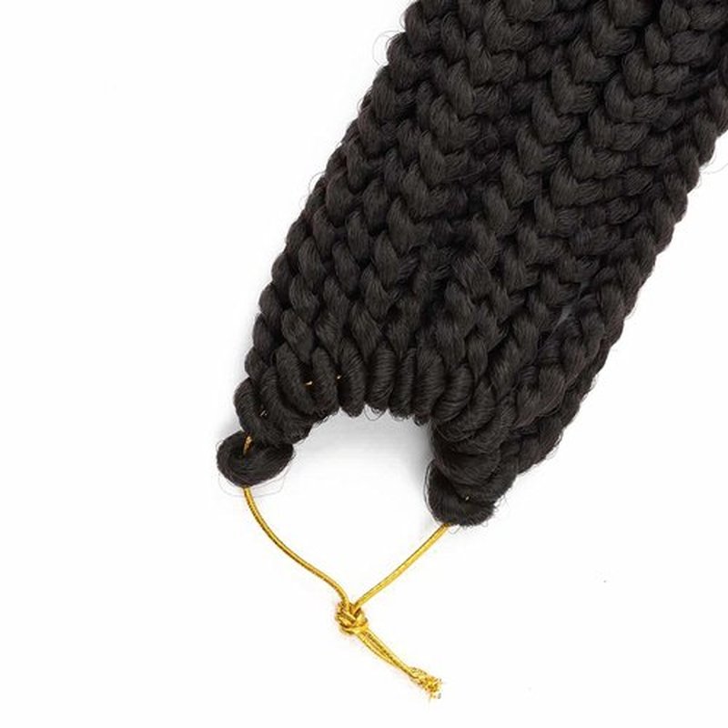6 Packs Crochet Box Braids Curly Ends 10 Inch Crochet Braid Hair Bohemian Box Braid Crochet Hair for Black Women (4#, 10 Inch)