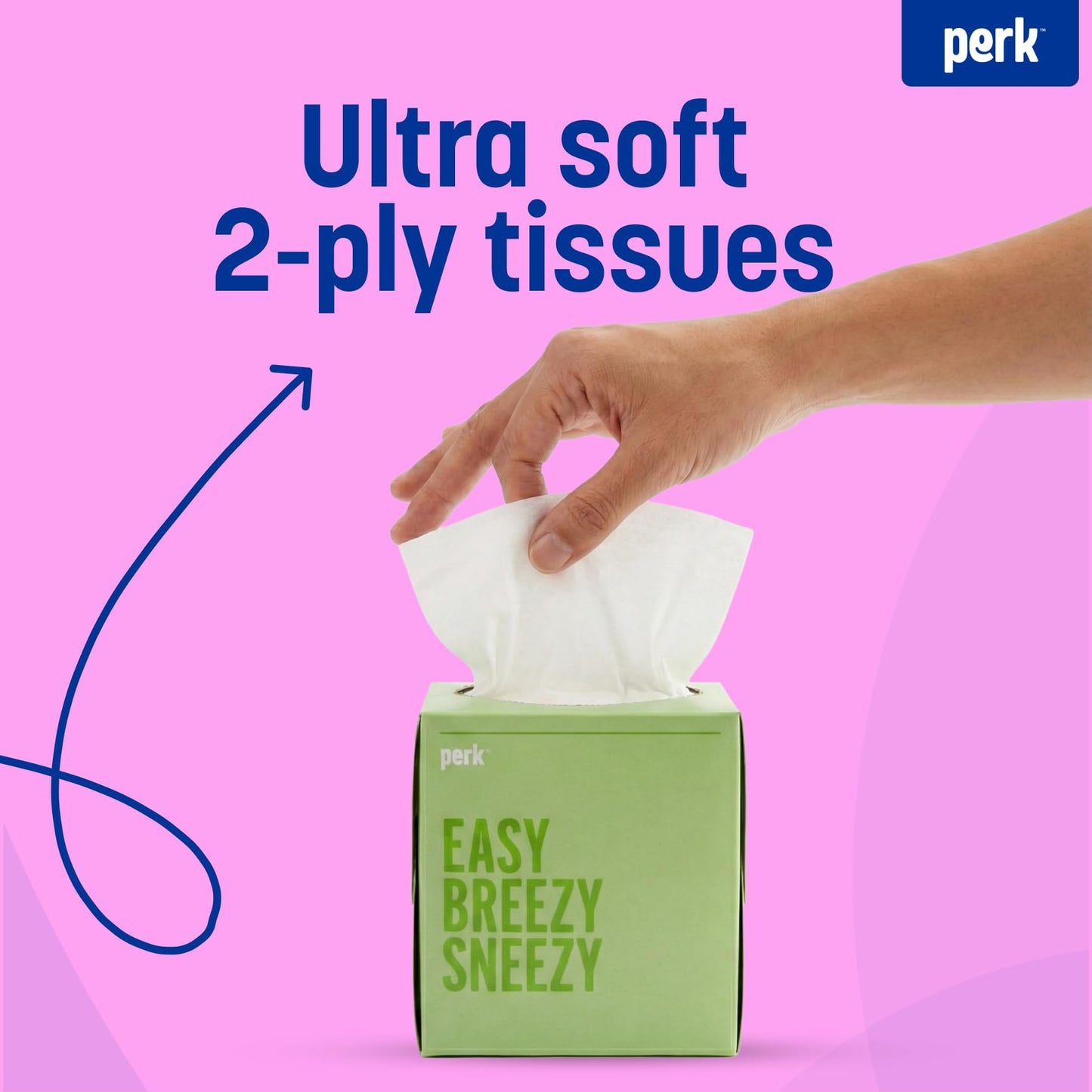Staples Perk Ultra Soft Tissue, 2-Ply, 95 Sheets/Box, 6 Boxes/Pack (PK57779)