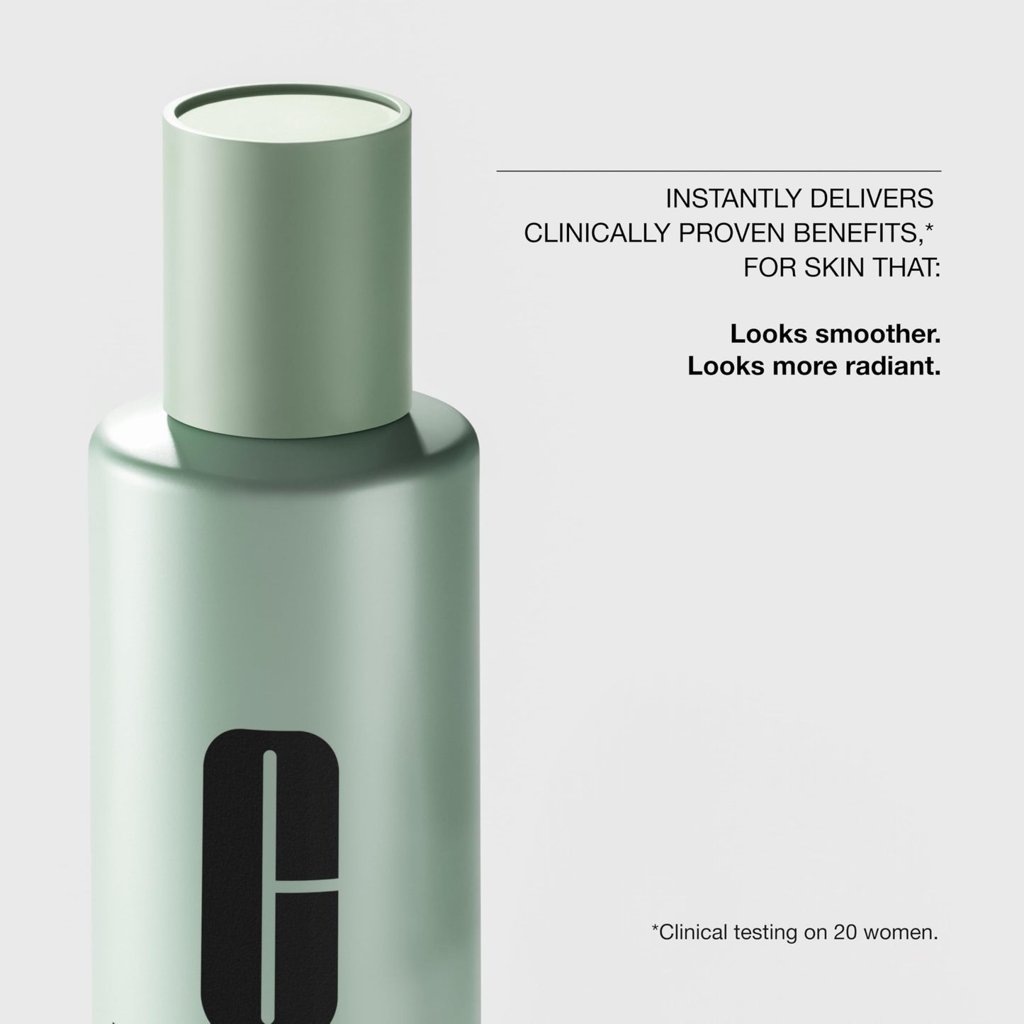 Clinique Clarifying Lotion 1.0 | Gentle Exfoliator For Sensitive Skin | Face Toner With Witch Hazel + Salicylic Acid | Alcohol Free | Step 2 in 3-Step Skin Care Routine, 13.5 Fl Oz