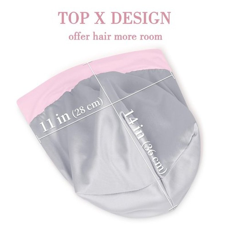 Fittia Satin Bonnet for Women: Large for Curly Long Hair, Silky Satin Hair Wrap for Sleeping, No Frizzy Hair, Adjusatbale Stay on