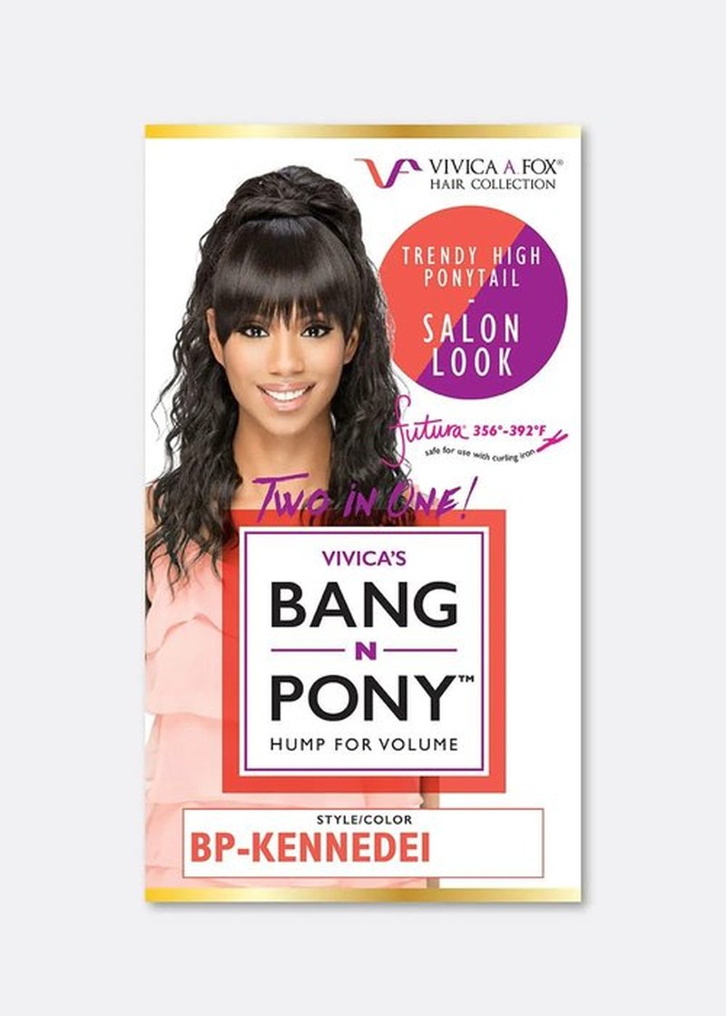 Vivica A. Fox 20 Inch Loose Layered Spiral Curl Ponytail with Dome Top and Fringed Bang New Futura Synthetic Hair - BP-KENNEDEI (P27/30/33)