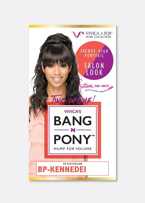 Vivica A. Fox 20 Inch Loose Layered Spiral Curl Ponytail with Dome Top and Fringed Bang New Futura Synthetic Hair - BP-KENNEDEI (FS4/27)