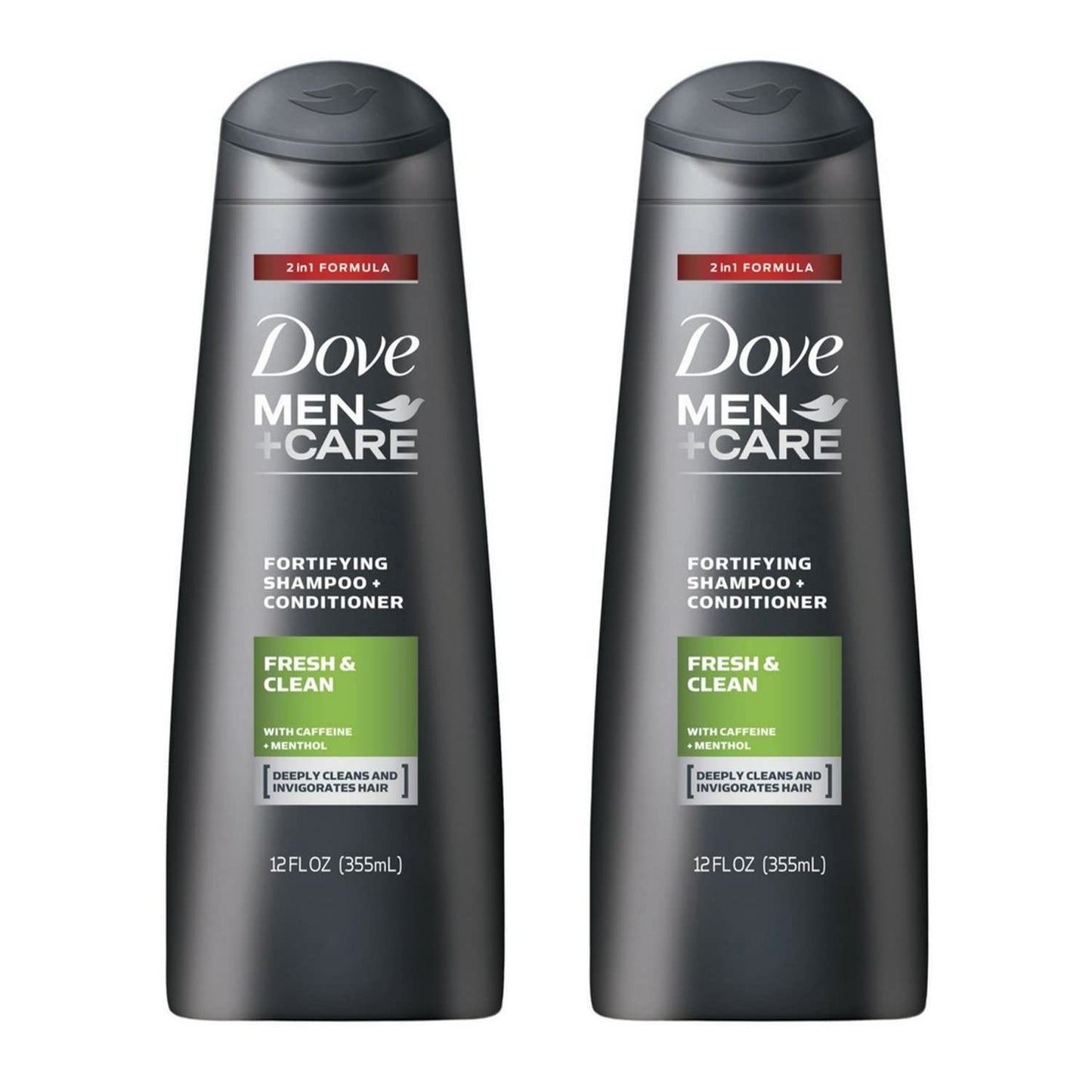 Dove Men+Care 2 in 1 Shampoo and Conditioner, Fresh and Clean (40 oz Club Size)
