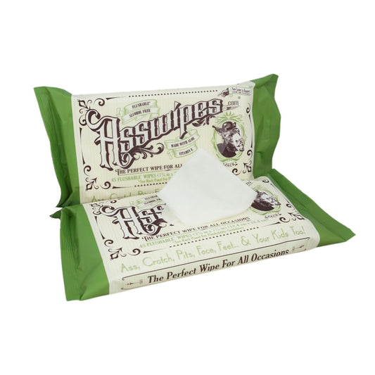 Flushable Wipes for Adults | Personal Cleansing Body & Bathroom Wipes with Aloe & Vitamin E - 2 Pack (90 Wipes)