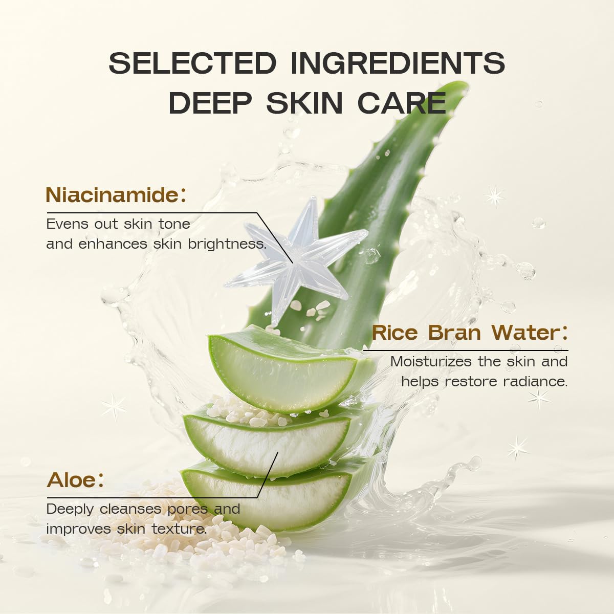 White/Black Rice Exfoliant Ampoule – Mild Exfoliant Face, Nourishing Skin Exfoliator for Face to Smooth Texture & Hydrate, Exfoliating Ampoule with Niacinamide & Aloe (Black Rice)