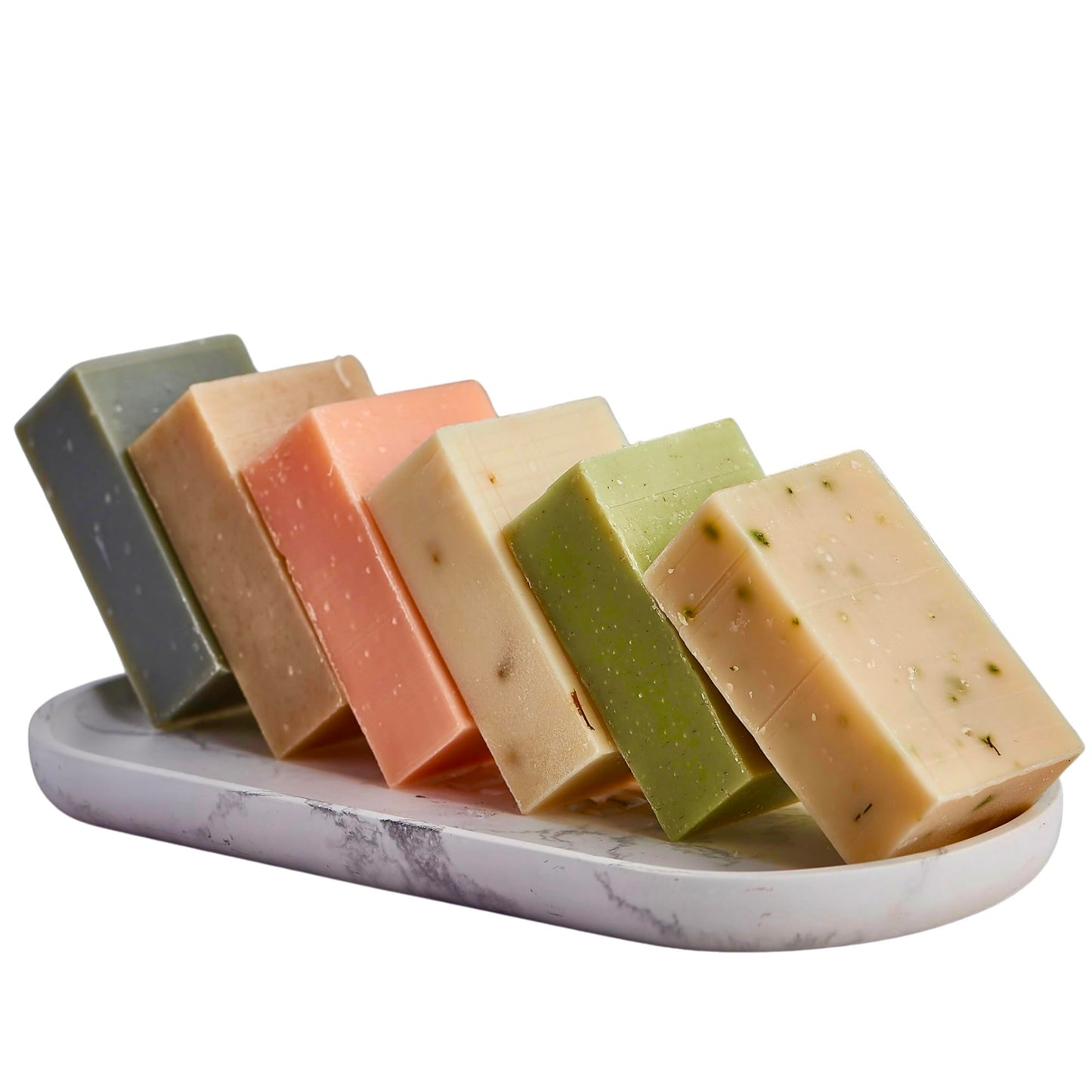 ZAAINA Handmade Soap Bars for Women, Men and Teen, All Natural Soaps - Coconut Honey, Mint, Tangerine, Lemon Lime, Grapefruit Calendula, Cedarwood - Moisturizing Handcrafted Soap - Unwind Pack