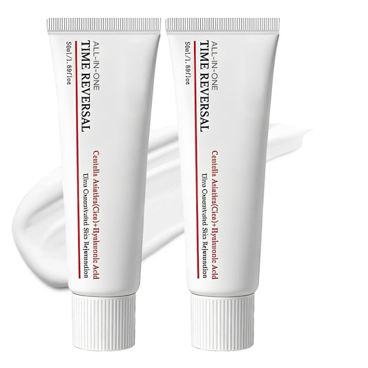 BSpecter 2Pcs Time Reverse Cream, All-In-One Face Moisturizer Cream with Centella Asiatica (Cica), Deeply Hydrating & Nourishing Skin, Firms & Reduces Wrinkles, Collagen & Hyaluronic Acid