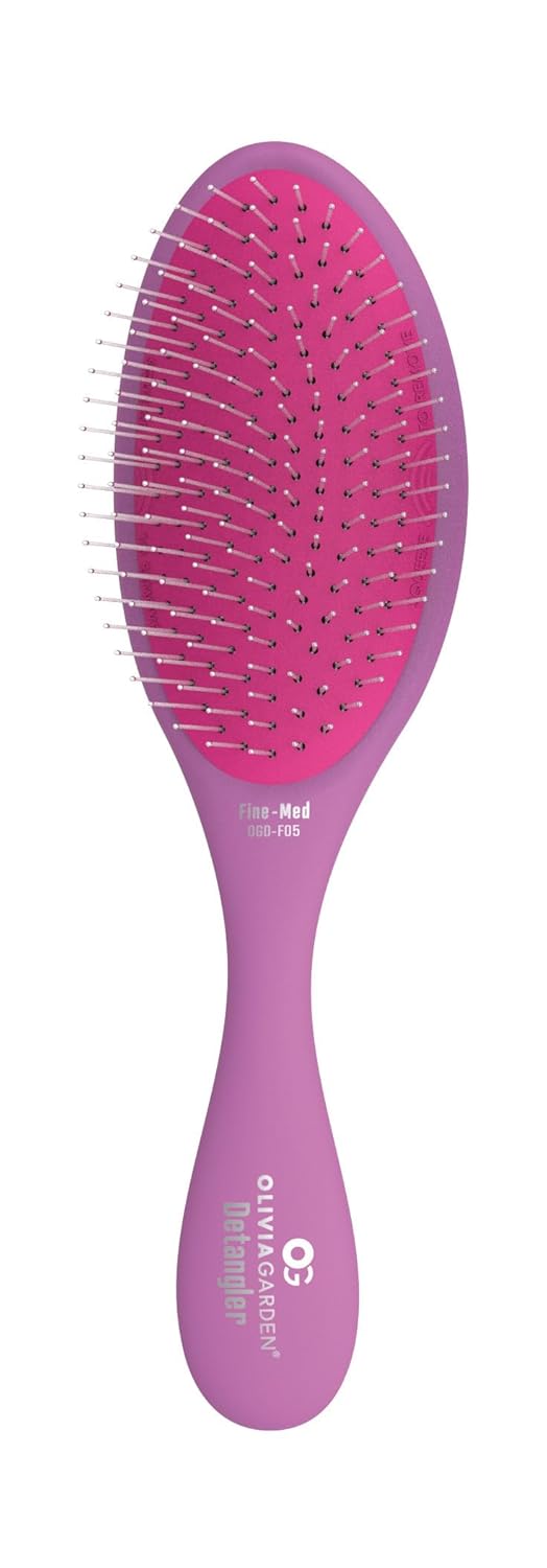 Olivia Garden OG Detangler Brush - Scalp-Massaging, Easy-Clean Design for All Hair Types