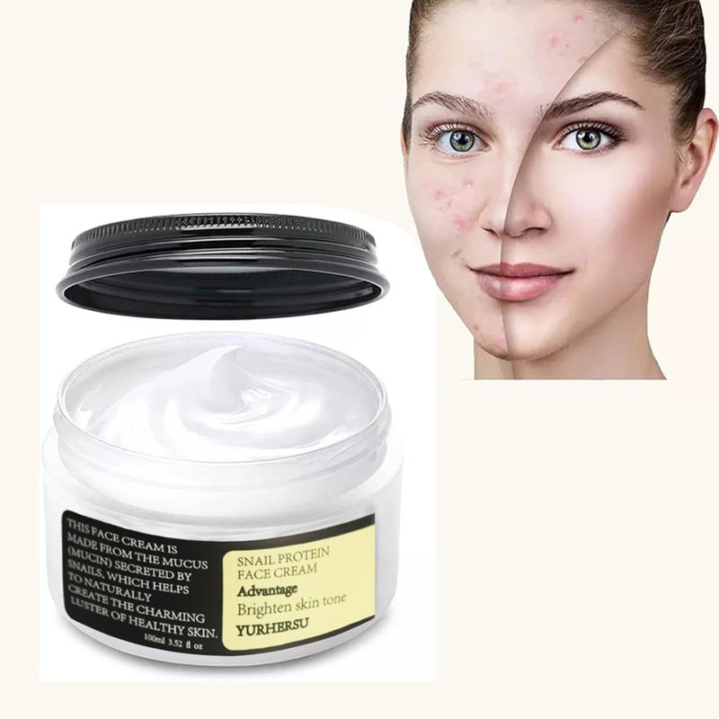 Korean Snail Mucin 93% Moisturizing Cream - Collagen Firming & Hydrating Gel for Dry/Sensitive Skin | 3.52 oz