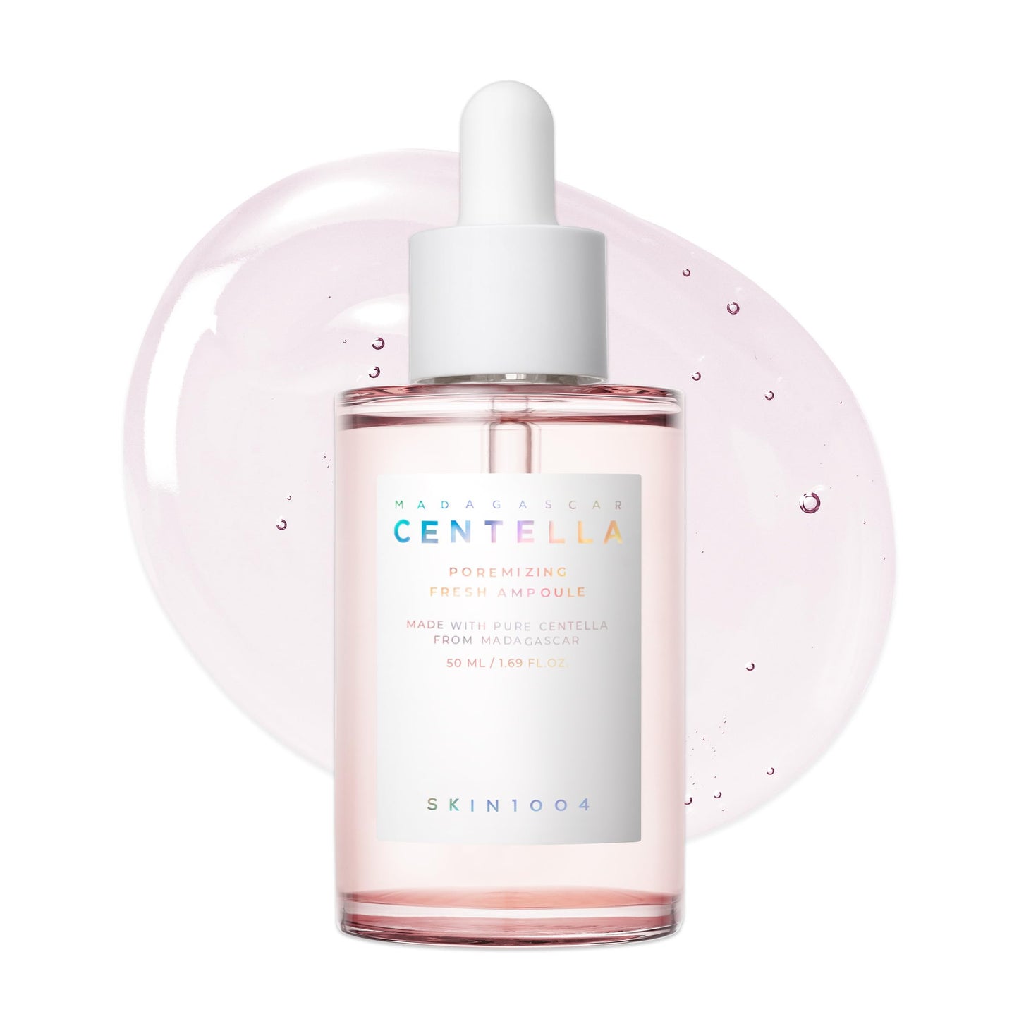 SKIN1004 Centella Poremizing Fresh Ampoule 1.69 fl.oz, 50ml, Korean Pink Serum for Enlarged Pores Minimizing with Madagascar Centella and Himalayan Pink Salt, Hydrating Facial Serum, Korean Skin Care