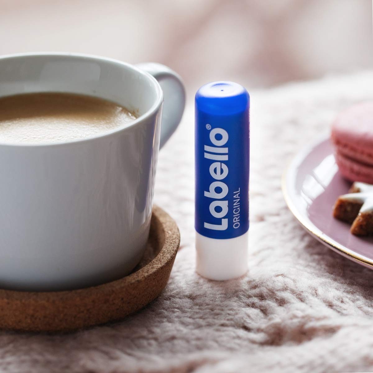 Labello Original Lip Balms - Pack of 6 (6 x 4.8 g), Naturally Beautiful Lips, No Mineral Oils