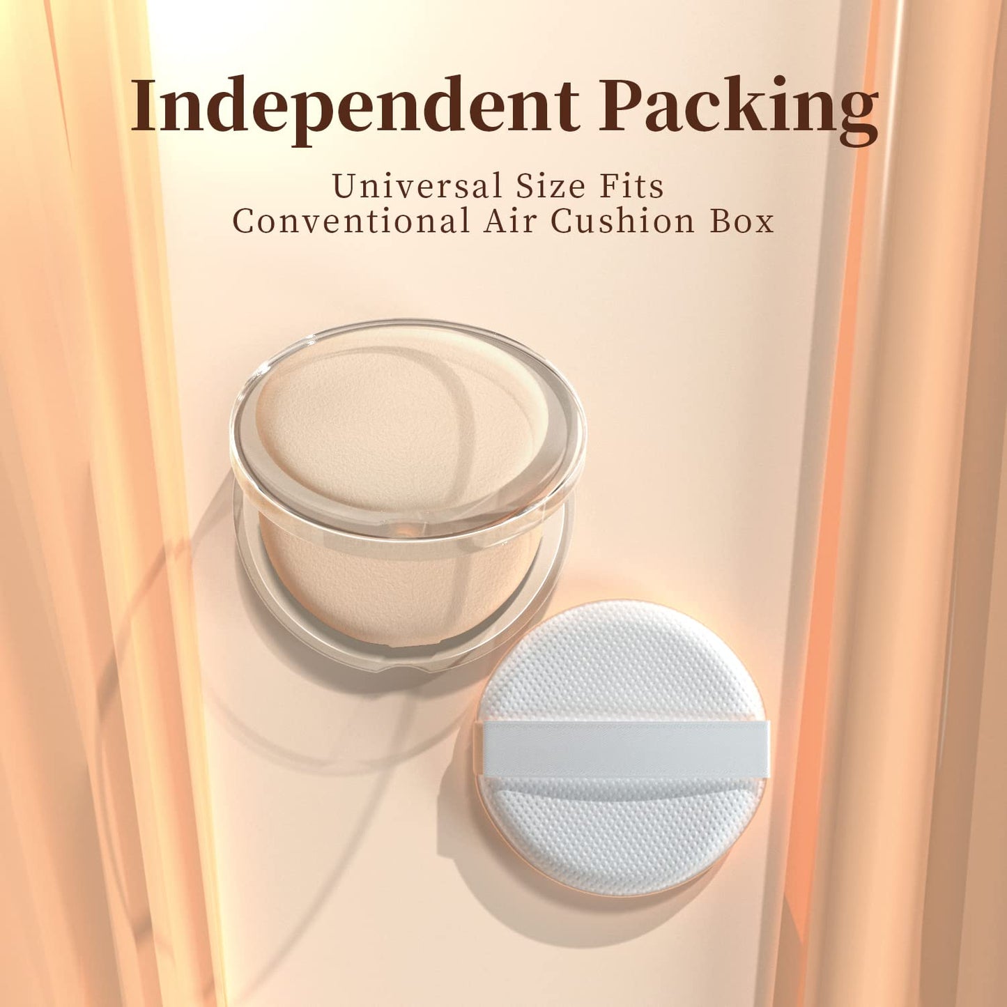 MOHOPE 8Pcs Air Cushion Makeup Puffs for Foundation with Portable Box, No Latex Blending Sponge for Liquid, Cream, Foundation and Powder, Teardrop Powder Puff, Mix