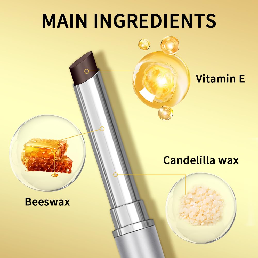 ZxjwT Honey Noir Lipstick,Nourishing Honey Noir Lipgloss, Black Lip Tint,Deep Moisturizing Black Cherry Tint Lip Balm,Hydrating Lipgloss for All Skin Tones