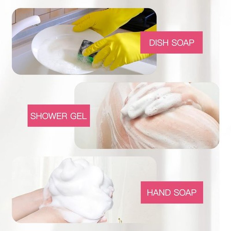 Owlyee 2oz Foam Bottle (3PCS) Empty Foaming Pump Dispenser for Hand Soap, Lash Cleanser, Shampoo to Travel (60ml, Rose Red)