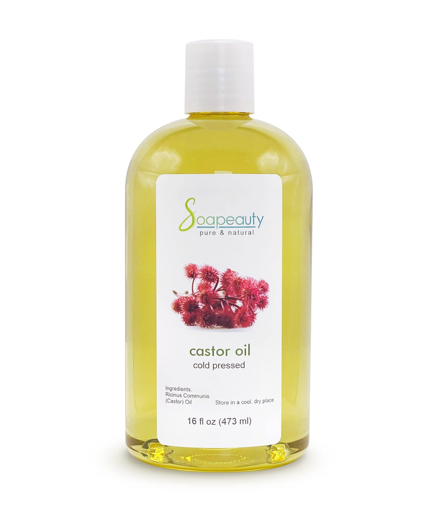 Cold Pressed Castor Oil 100% Pure Natural USP Grade Skin Hair 16 fl oz