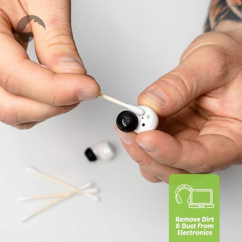 Bamboo Cotton Swabs 1000 Count | Biodegradable & Organic Wooden Cotton Buds | Double Tipped Ear Sticks | 100% Eco-Friendly & Natural! | Perfect for Ear Wax Removal, Arts & Crafts, Fine Cleaning
