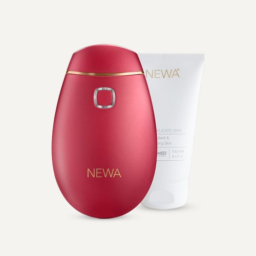NEWA Classic Skin Care System Anti-Aging Facial Treatment Skin Tightening Technology for Home Use. Boost Oxygen, Increase Collage, Reduces Wrinkles (Include 1 Gel Pack) (Red Classic.)