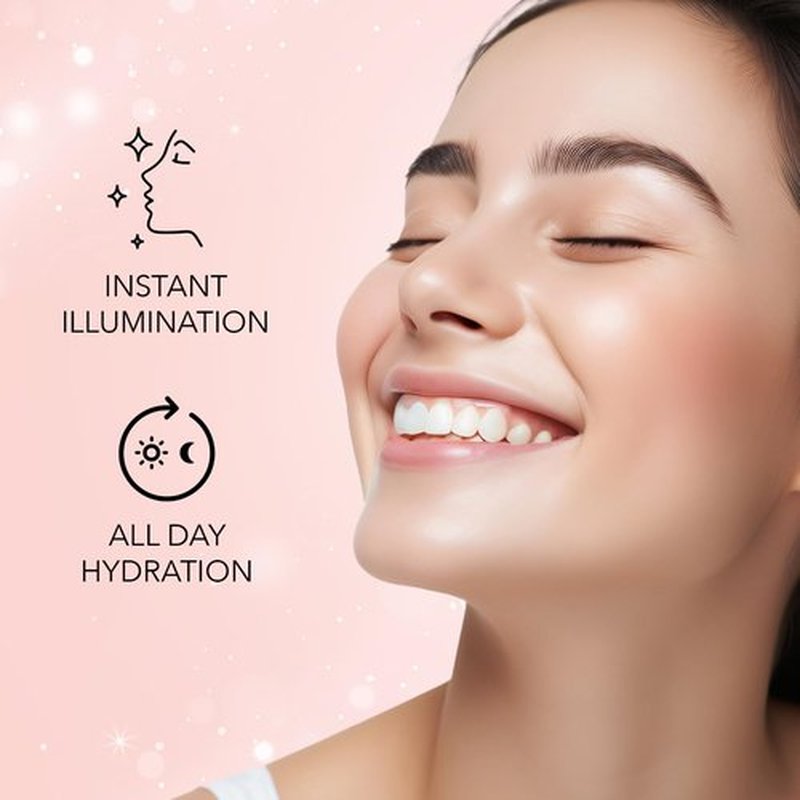 FACE'S CANADA Strobe Cream | Primer + Highlighter + Moisturizer | Shea Butter & Intense Hydration Flawless Radiant Dewy Skin For Illuminating & Glowing Makeup Base - Rose Gold, 30g (1.05 Oz)