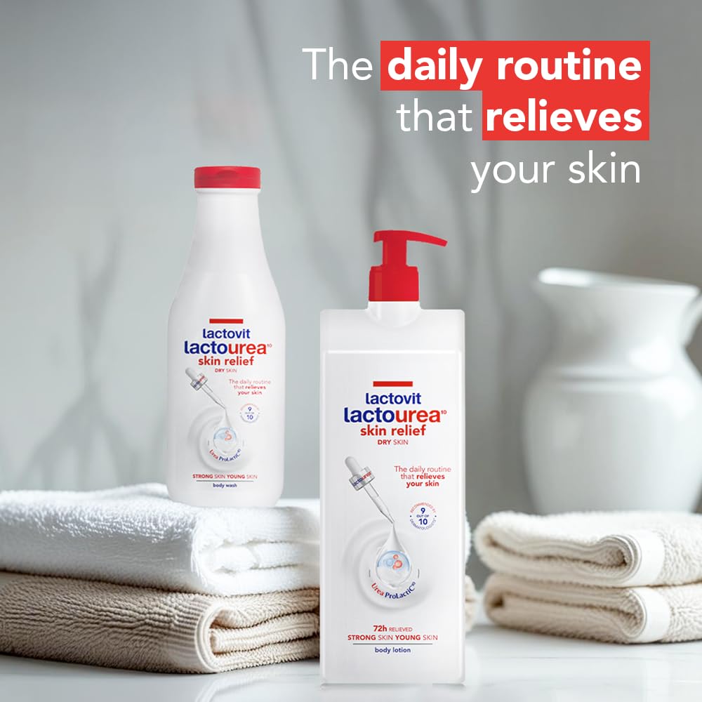 Lactovit | Lactourea Body Lotion, Dry Skin | Hydrating Cream | 1000 ml