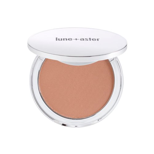LUNE + ASTER Soft Silk Bronzer | Buildable Silk Bronzer, Luminous-Matte Finish - Chestnut