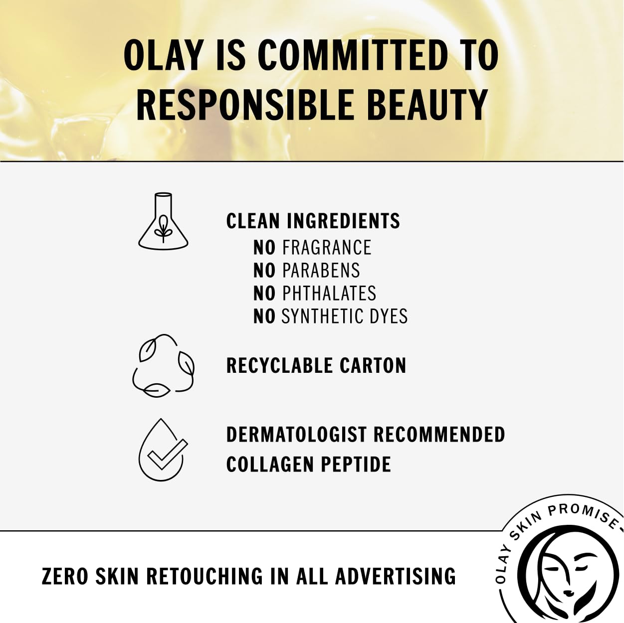 Olay Collagen Peptide Visibly Firming Face Serum, Fragrance Free Anti Aging Serum for Hydration and Smoothing Skin, Collagen and Vitamin B3+, Fast Absorbing, Non Greasy, 1.3 FL OZ (40 mL)