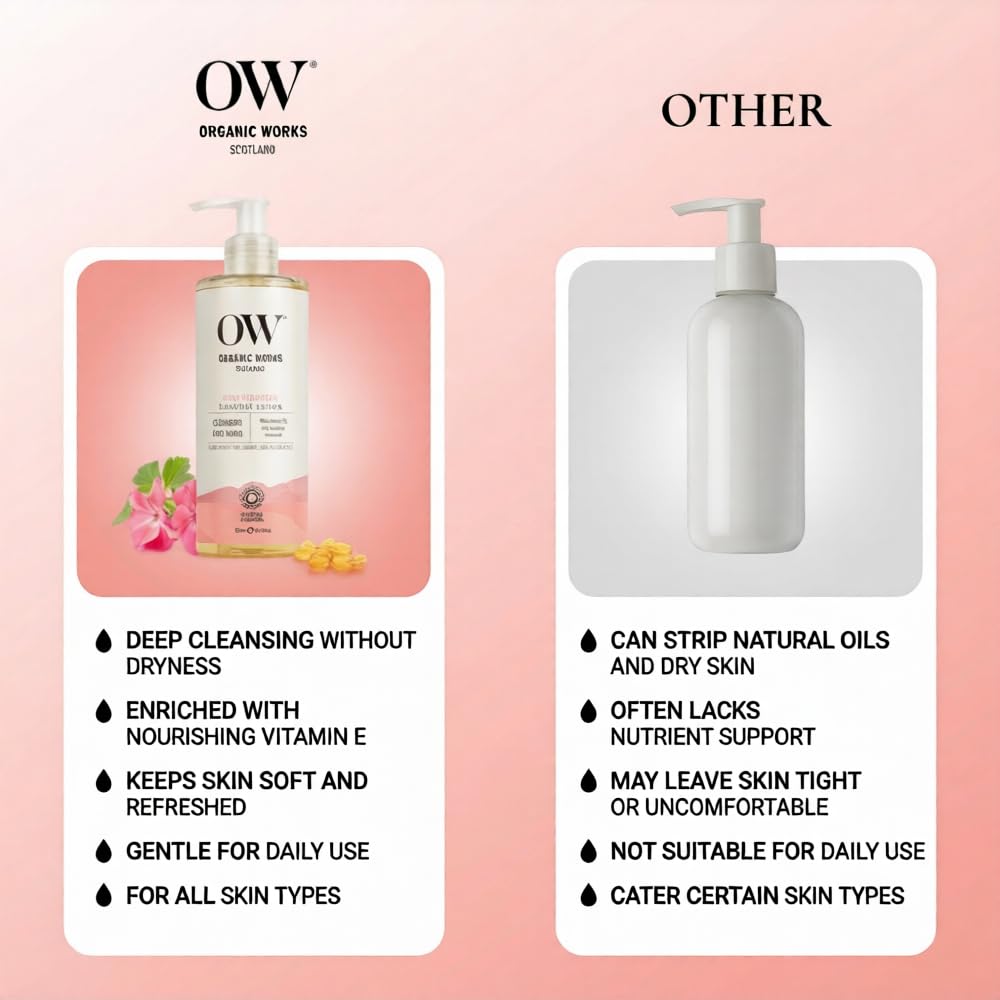 Organic Works Daily Hydration Cleansing Face Wash for Unisex - 10.14 oz Face Wash