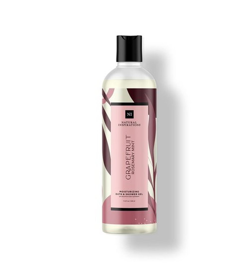 Natural Inspirations Grapefruit Bergamot Moisturizing Bath & Shower Gel 12.5oz