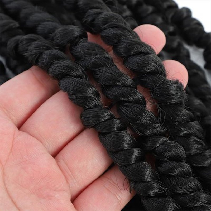 Felek Passion Twist Crochet Hair 6-24inch 8 Packs Pre Looped Twist Crochet Hair For Black Women Natural Soft Pre Twisted Passion Twist Crochet Hair (1B, 18inch)