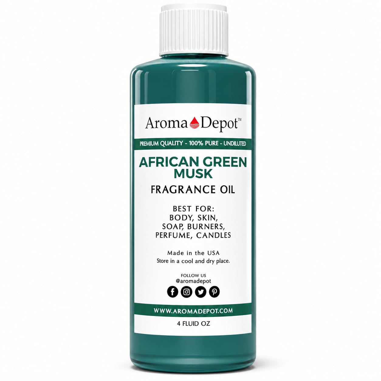 Aroma Depot African Green Musk Fragrance Oil, 4 fl oz. l for DIY Projects