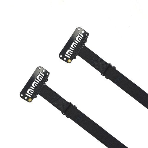YTBYT 4 Pcs Facelift Bands with Clips Invisible Face Stretching Lifting Strap Adjustable Elastic Band Face Slimming Band (24cm Black Single Bands)