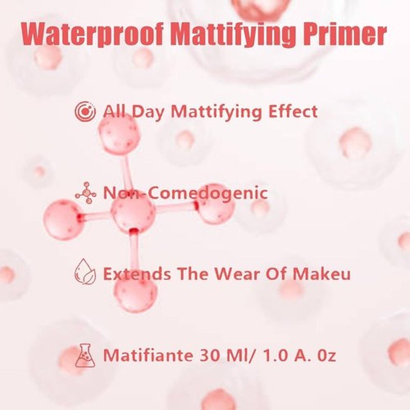 New Oil Sucker,Waterproof and Sweatproof Matte Primer,Upgrade Extreme Mattifying Alkaline Primer,Natural Firming Matte Primer，Suitable for All Skin Types