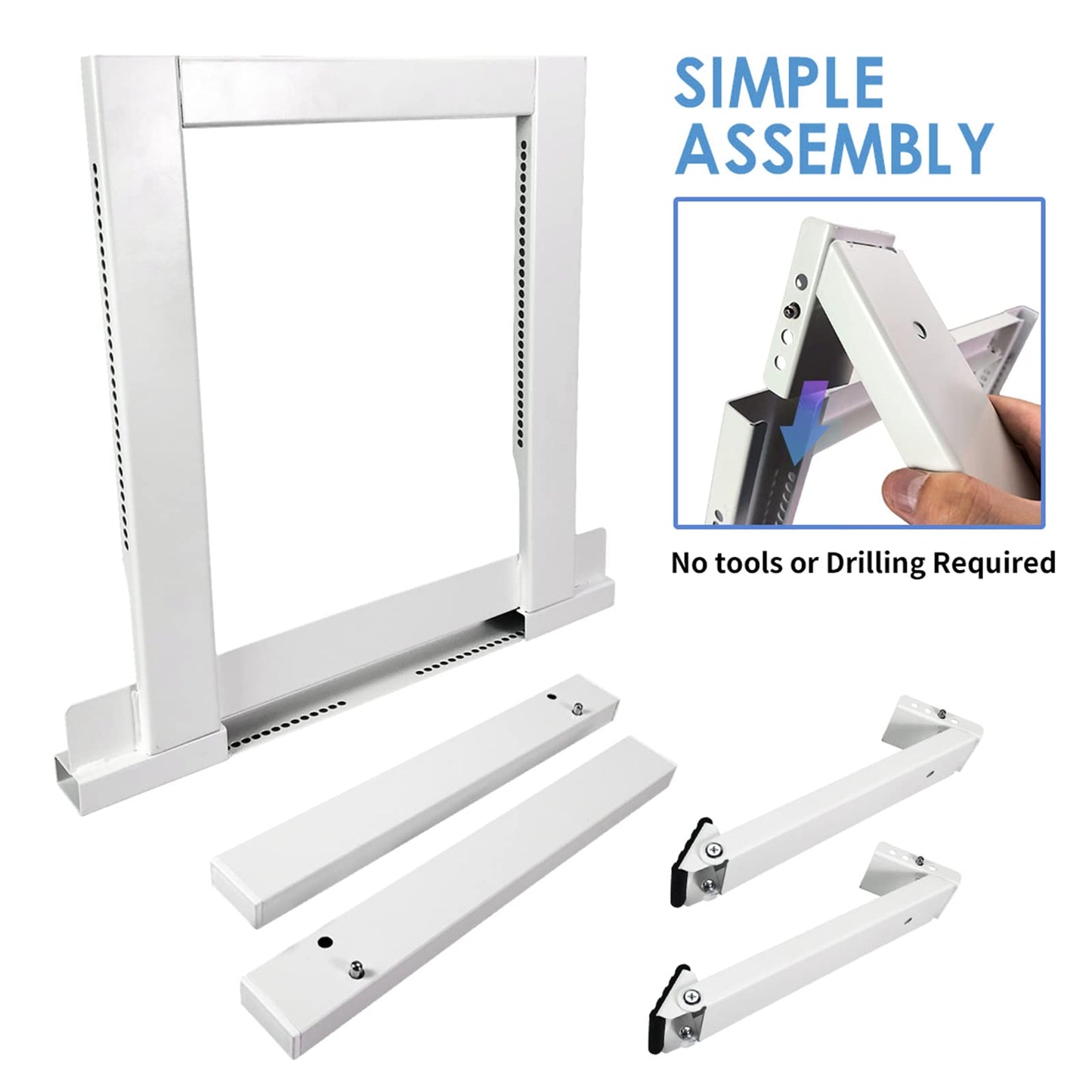 Qualward Air Conditioner Support Bracket, AC Bracket for Window No Drilling Heavy Duty, Up to 200 lbs