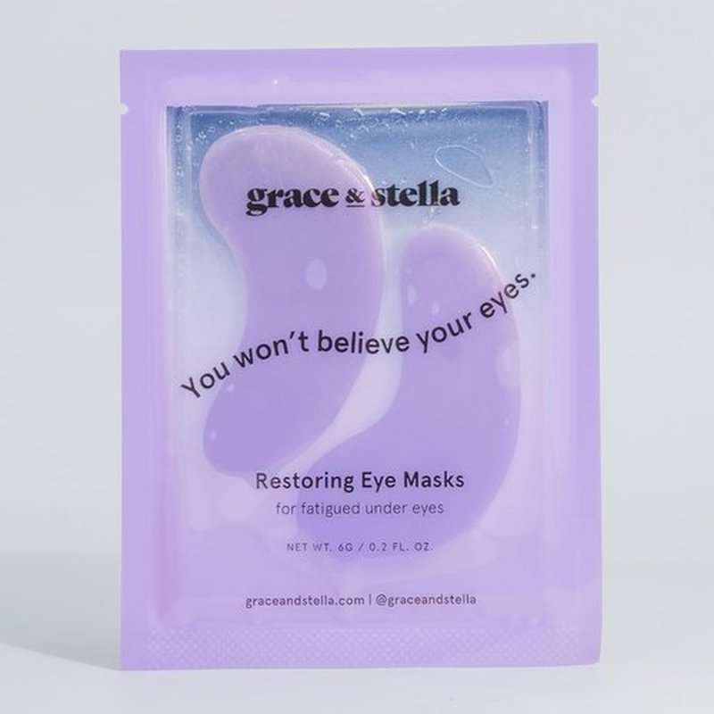 grace & stella Under Eye Patches for Puffy Eyes and Dark Circles (Retinol, 48 Pairs) Restoring Gel Under Eye Masks with Hyaluronic Acid - Vegan Cruelty-Free Skincare Birthday Gifts for Women