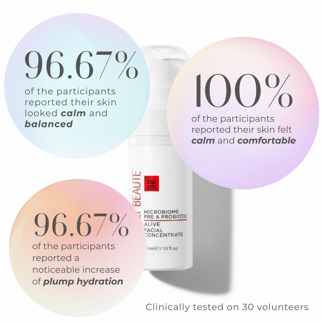 Consult Beaute - MICROBIOME Skin Barrier Moisture Balancing Skin Care Trio - Serum Concentrate, Hydrating Facial Cream & Kombucha Face Wash - For All Skin Types - Lightweight - For Women and Men
