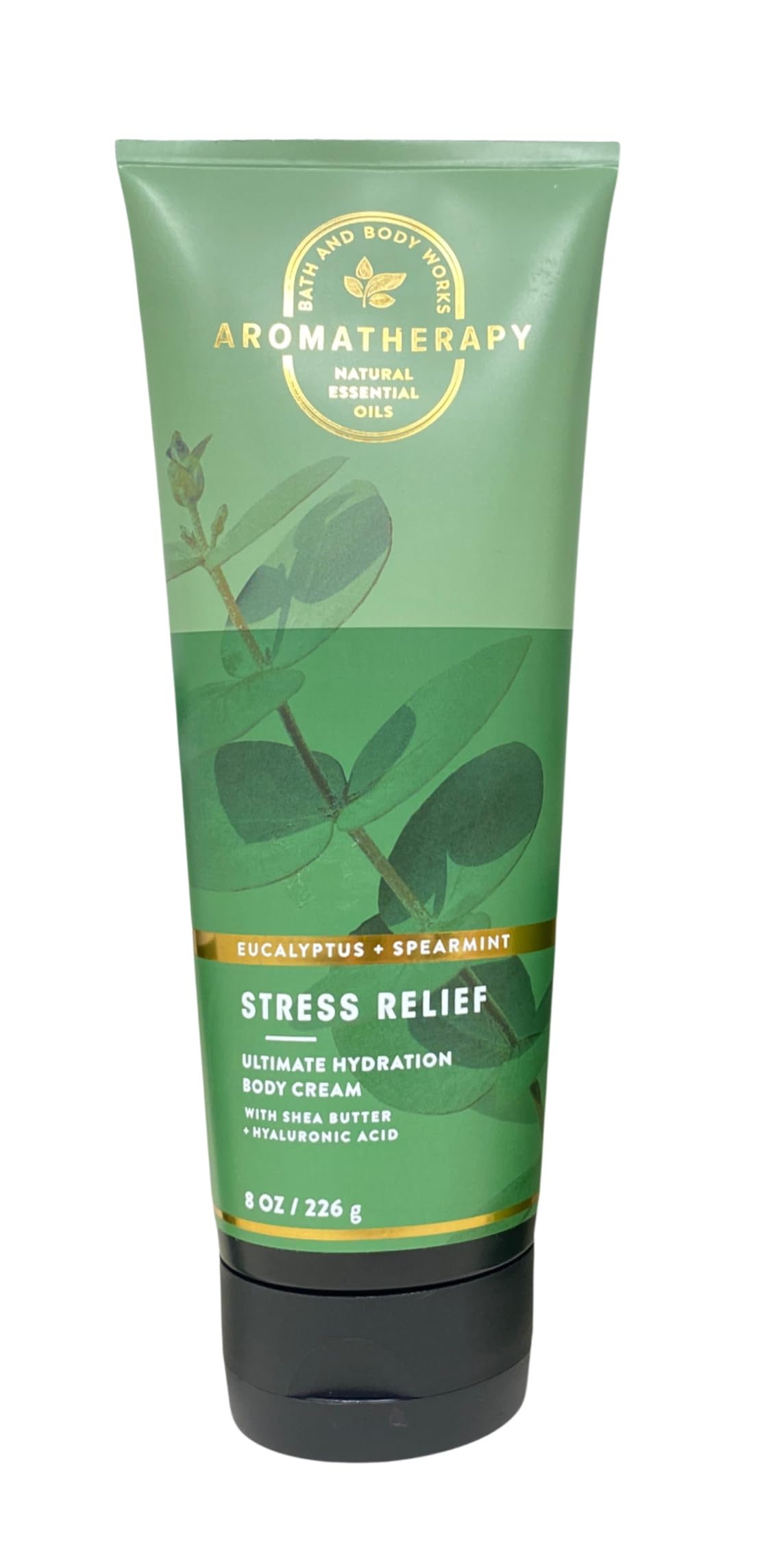 Bath & Body Works Aromatherapy Stress Relief Eucalyptus Spearmint Moisturizing Body Wash, Ultimate Hydration Body Cream and Essential Oil Mist with a Fresh Forest Bar Soap