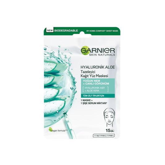 Garnier Skin Naturals Hyaluronic Aloe Fabric Mask - Super Moisturizing for All Skin Types | 6 Count
