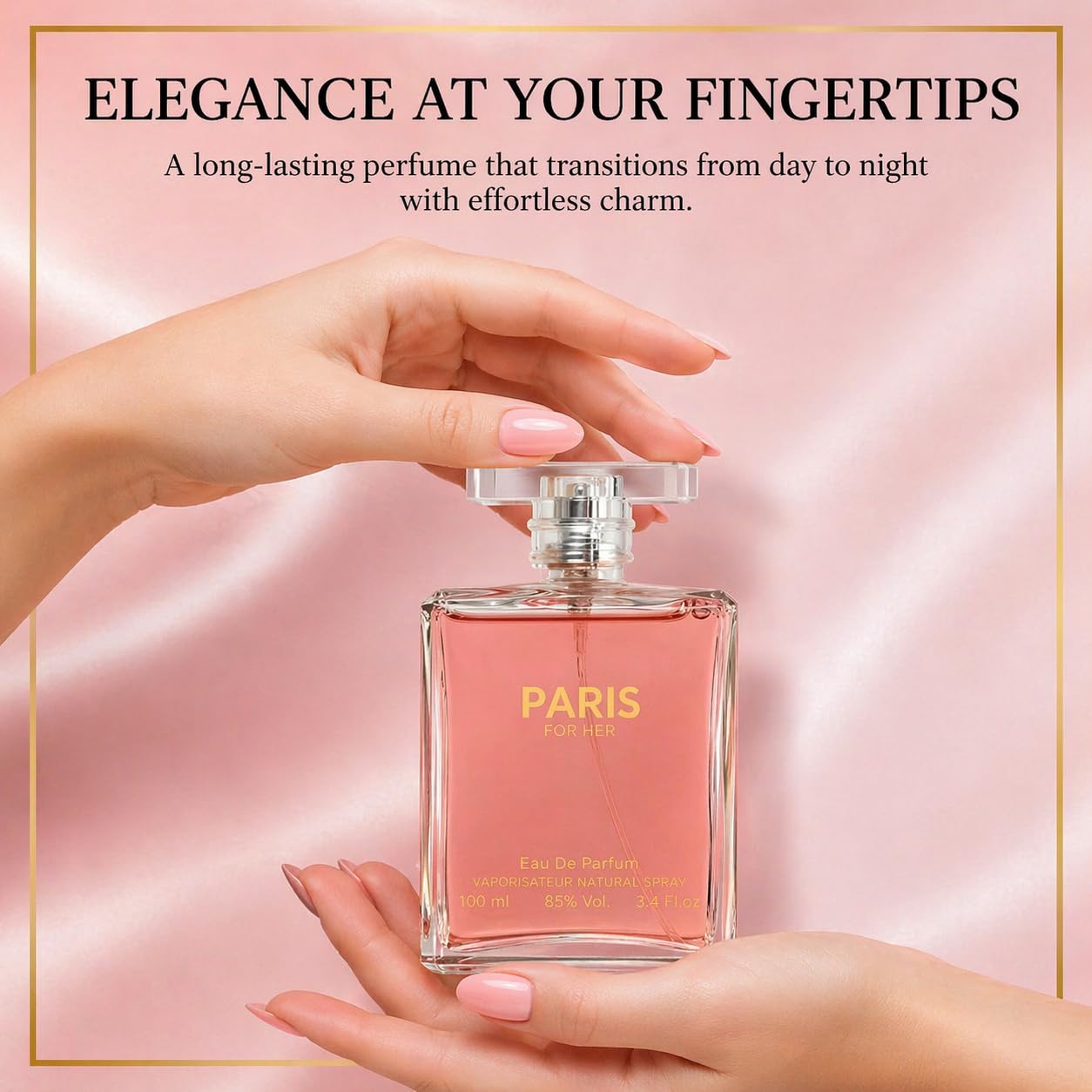 Sandora Fragrances Perfume for Women – INSPIRED by A WORLD RENOWNED WOMEN'S PERFUME – Orange, Jasmine, Patchouli, Vanilla – Elegant, Floral, Fresh, Long-Lasting Eau De Parfum 3.4 fl oz