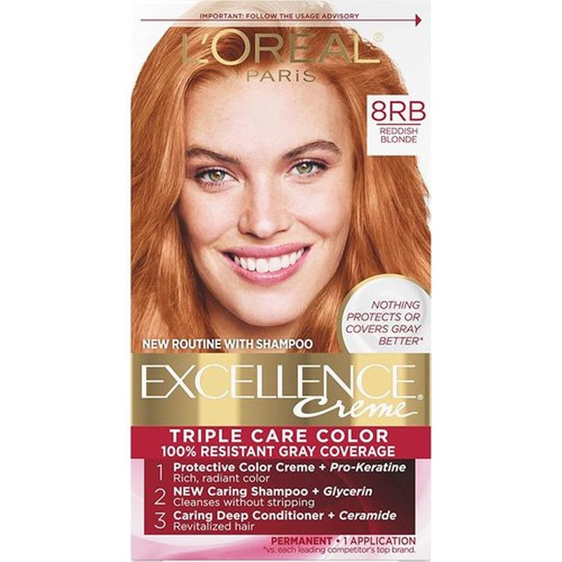 L'Oreal Excellence Creme - 8RB Medium Reddish Blonde (Warmer) 1 Each (Pack of 2)
